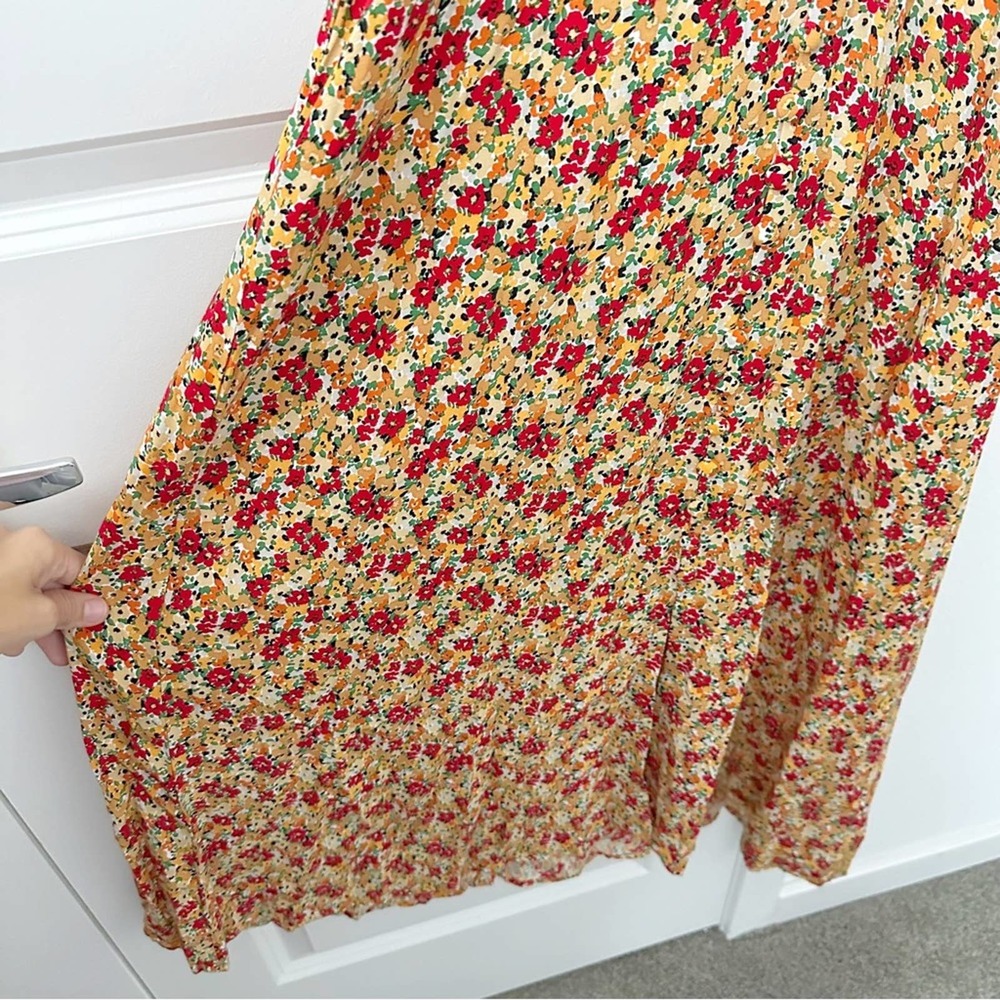 Faithfull the Brand Yellow Floral Midi Dress - Picture 8 of 12